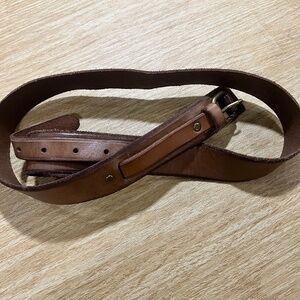 LOFT Brown Leather Belt Sz M